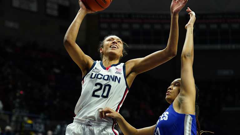 WBB: Nelson-Ododa double-double helps Huskies overcome latest medical loss